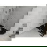 Mexen Roma sprchový kút otvárací 120 x 80 cm, transparentný, chróm + vanička Flat, čierna - 854-120-080-01-00-4070