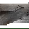 Mexen Lunar polkruhová sprchová kabína výkyvná ľavá 100 x 80 cm, transparentná, gun metal - 833-100L-080P-95-00
