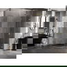 Mexen Lunar polkruhová sprchová kabína pravá 100 x 90 cm, priehľadná, zlatá kartáčovaná - 833-100P-090L-55-00