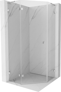 Mexen Lunar L päťuholníkový sprchový kút s otváracími dverami ľavý 90 x 90 cm, transparentný, chróm - 831L-090L-090P-01-00-L