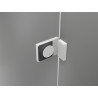 Mexen Lunar L pentagonálna sprchová kabína otočná ľavá 100 x 90 cm, transparentná, biela - 831L-100L-090P-20-00-L