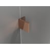 Mexen Lunar L päťuholníková sprchová kabína výklopná ľavá 100 x 80 cm, transparentná, ružové zlato - 831L-100L-080P-60-00-L