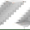 Mexen Lunar L päťuholníková sprchová kabína výklopná ľavá 100 x 80 cm, priehľadná, brúsená meď - 831L-100L-080P-65-00-L