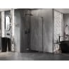 Mexen Lunar L päťuholníková sprchová kabína sklopná ľavá 90x90 cm, transparentná, brúsená gun gray - 831L-090L-090P-66-00-L