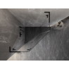 Mexen Lunar L päťuholníková sprchová kabína ľavá 90 x 90 cm, priehľadná, čierna - 831L-090L-090P-70-00-L