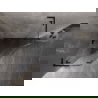 Mexen Lunar L päťuholníková sprchová kabína výklopná ľavá 90 x 90 cm, transparentná, čierna - 831L-090L-090P-70-00-L