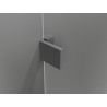 Mexen Lunar L päťuholníkový sprchovací kút výklopný ľavý 80 x 80 cm, transparentný, gun metal