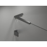 Mexen Lunar L pätcový sprchový kút s otočnými dverami, ľavý 90 x 80 cm, transparentný, gun metal