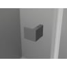 Mexen Lunar L päťuholníková sprchová kabína otváracia ľavá 100 x 80 cm, priehľadná, gun metal - 831L-100L-080P-95-00-L