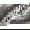 Mexen Lunar L päťuholníková sprchová kabína otváravá pravá 90 x 80 cm, číra, chróm - 831L-090P-080L-01-00-P