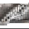 Mexen Lunar L päťuholníková sprchová kabína otváravá pravá 90 x 80 cm, číra, chróm - 831L-090P-080L-01-00-P