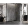 Mexen Lunar L päťuholníkový sprchový kút otvárateľný pravý 80 x 80 cm, transparentný, zlatý - 831L-080P-080L-50-00-P