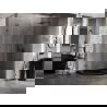 Mexen Lunar L päťuholníková sprchová kabína otváracia pravá 100x80 cm transparentná, brúsená gun gray - 831L-100P-080L-66-00-P