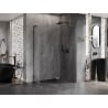 Mexen Lunar L päťhranná sprchová kabína pravá 100x90 cm transparentná, brúsená gun gray - 831L-100P-090L-66-00-P