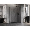 Mexen Lunar L päťuholníková sprchová kabína s dverami na pravej strane 90 x 80 cm, transparentná, gun metal