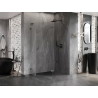 Mexen Lunar L päťuholníková sprchová kabína s dverami na pravej strane 90 x 80 cm, transparentná, gun metal