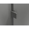 Mexen Lunar L päťuholníková závesná sprchová kabína pravá 100 x 90 cm, transparentná, gun metal - 831L-100P-090L-95-00-P