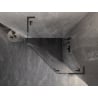 Mexen Lunar L päťuholníková sprchová kabína výklopná pravá 100 x 100 cm, transparentná, gun metal - 831L-100P-100L-95-00-P