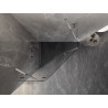 Mexen Lunar päťuholníková sprchová kabína otvárateľná ľavá 100 x 100 cm, transparentná, chróm