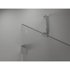 Mexen Lunar päťuholníková sprchová kabína otvárateľná ľavá 100 x 100 cm, transparentná, chróm
