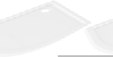 Mexen Flow polkruhový sprchový kút slim 100 x 100 cm, biely lesk - 46Q101010