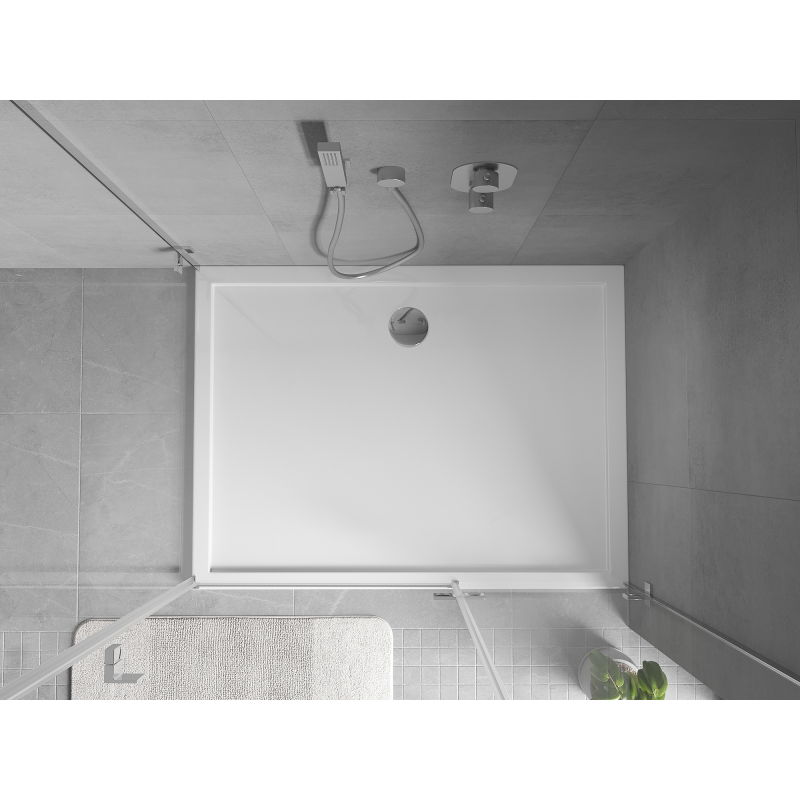 Mexen Flow obdĺžniková vanička slim 120 x 80 cm, biely lesk - 46R108012