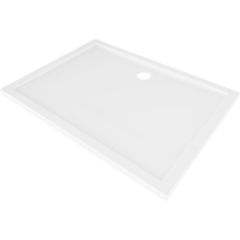 Mexen Flow obdĺžniková vanička slim 120 x 100 cm, biely lesk - 46R101012
