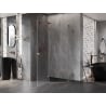 Mexen Lunar päťuholníková sprchová kabína s ľavým otváraním 90 x 80 cm, transparentná, ružové zlato - 831-090L-080P-60-00-L