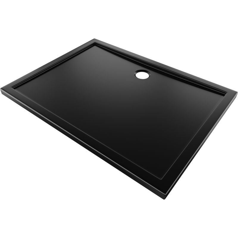 Mexen Flow obdĺžniková vanička slim 120 x 100 cm, čierny mat - 46R701012