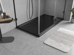 Mexen Flow obdĺžniková sprchová vanička slim 140 x 100 cm, čierny mat - 46R701014