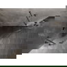 Mexen Lunar päťuholníková sprchová kabína otváracia ľavá 80 x 80 cm, transparentná, brúsená gun gray - 831-080L-080P-66-00-L