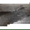 Mexen Lunar L polokruhová sprchová kabína výklopná ľavá 90 x 80 cm, transparentná, zlatá - 833L-090L-080P-50-00