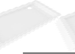 Mexen Flow+ sprchová vanička štvorcová 70 x 70 cm, biely lesk - 46S107070H