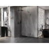 Mexen Lunar päťuholníková sprchová kabína s ľavým otváraním 90 x 90 cm, transparentná, brúsená gun gray