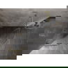 Mexen Lunar L sprchovací kút polkruhový závesný 100 x 100 cm, priehľadný, zlatý brúsený - 833L-100L-100P-55-00