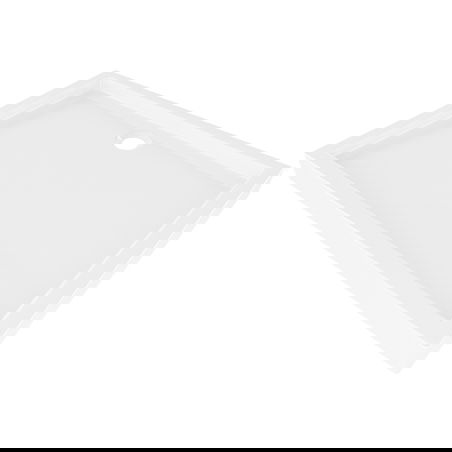 Mexen Flow+ obdĺžniková sprchová vanička 80 x 70 cm, biely lesk - 46R107080H