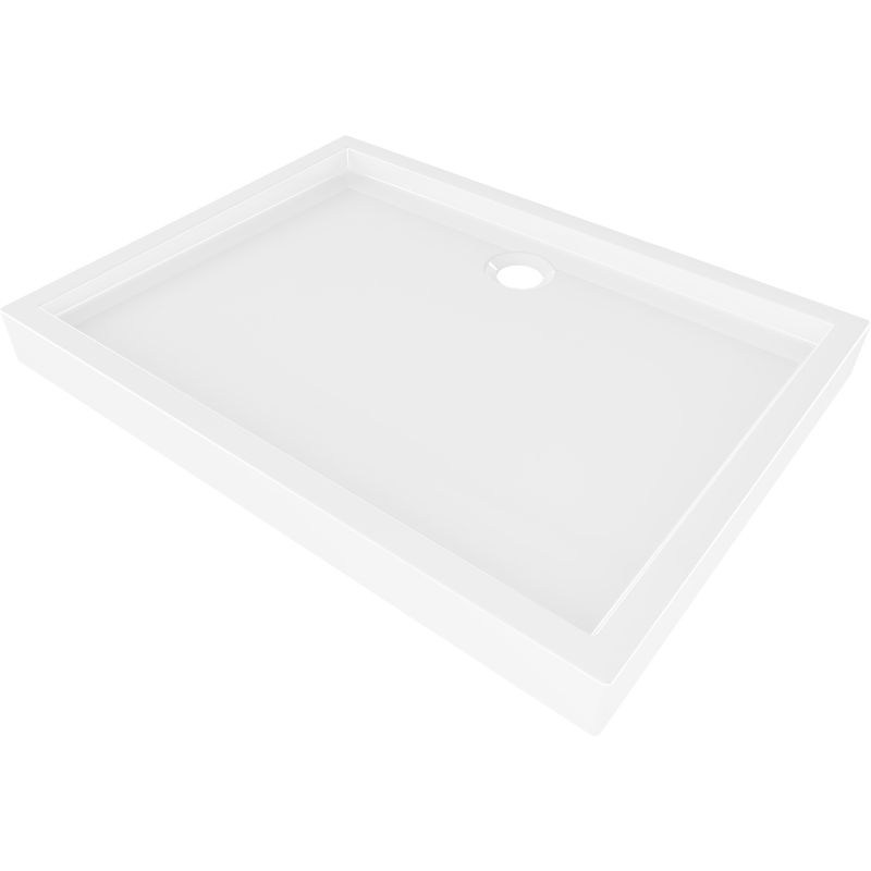 Mexen Flow+ obdĺžnikový sprchový kút 110 x 70 cm, biely lesk - 46R107011H