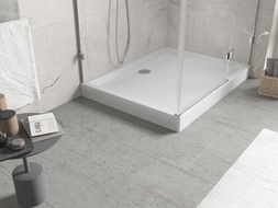Mexen Flow+ obdĺžnikový sprchový kút 110 x 70 cm, biely lesk - 46R107011H