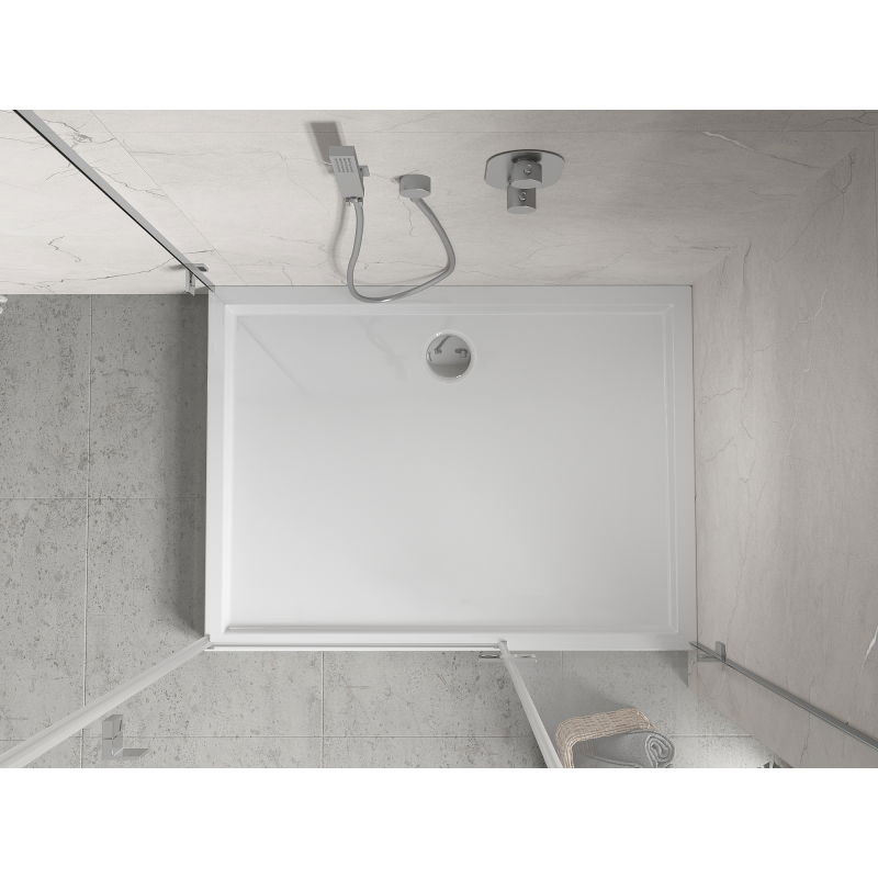 Mexen Flow+ obdĺžnikový sprchový kút 120 x 80 cm, biely lesk - 46R108012H