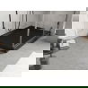 Mexen Flow+ obdĺžnikový sprchový kút 90 x 80 cm, čierny mat - 46R708090H
