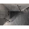 Mexen Lunar päťuholníková sprchová kabína otváravá ľavá 100 x 100 cm, transparentná, čierna - 831-100L-100P-70-00-L
