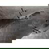 Mexen Lunar päťuholníková sprchová kabína výkyvná ľavá 100 x 100 cm, transparentná, čierna - 831-100L-100P-70-00-L