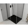 Mexen Roma sprchový kút so sklopnými dverami 120 x 90 cm, transparentný, čierny + vanička Flat, čierna - 854-120-090-70-00-4070?