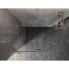 Mexen Lunar L sprchovací kút polokruhový výklopný ľavý 100 x 90 cm, priehľadný, brúsená meď - 833L-100L-090P-65-00