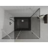 Mexen Roma sprchovací kút s otváracími dverami 80 x 100 cm, grafit, chróm + vanička Flat, čierna - 854-080-100-01-40-4070