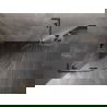 Mexen Lunar L polkruhová sprchová kabína s výklopnými dverami 90 x 90 cm, transparentná, tiene tmavé - 833L-090L-090P-95-00