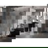 Mexen Lunar L polkruhová sprchová kabína výklopná ľavá 100 x 80 cm, transparentná, gun metal - 833L-100L-080P-95-00