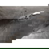 Mexen Lunar L polkruhový sprchový kút s výkyvnými dverami 100 x 100 cm, transparentný, brúsený nikel - 833L-100L-100P-97-00