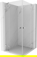 Mexen Lunar Duo sprchovací kút 70 x 70 cm, priehľadný, chróm - 834-070L-070P-01-00