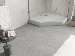 Mexen Flow+ päťuholníkový sprchový kút 100 x 100 cm, biely lesk - 46P101010H